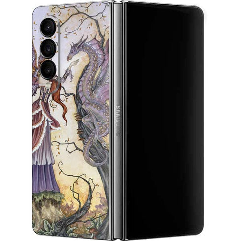 Amy Brown Dragon Charmer Fairy Galaxy Z Fold4 5G Skin
